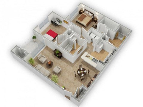 Bradford Floor Plan at The Atlantic Canton Ridge, Canton, GA